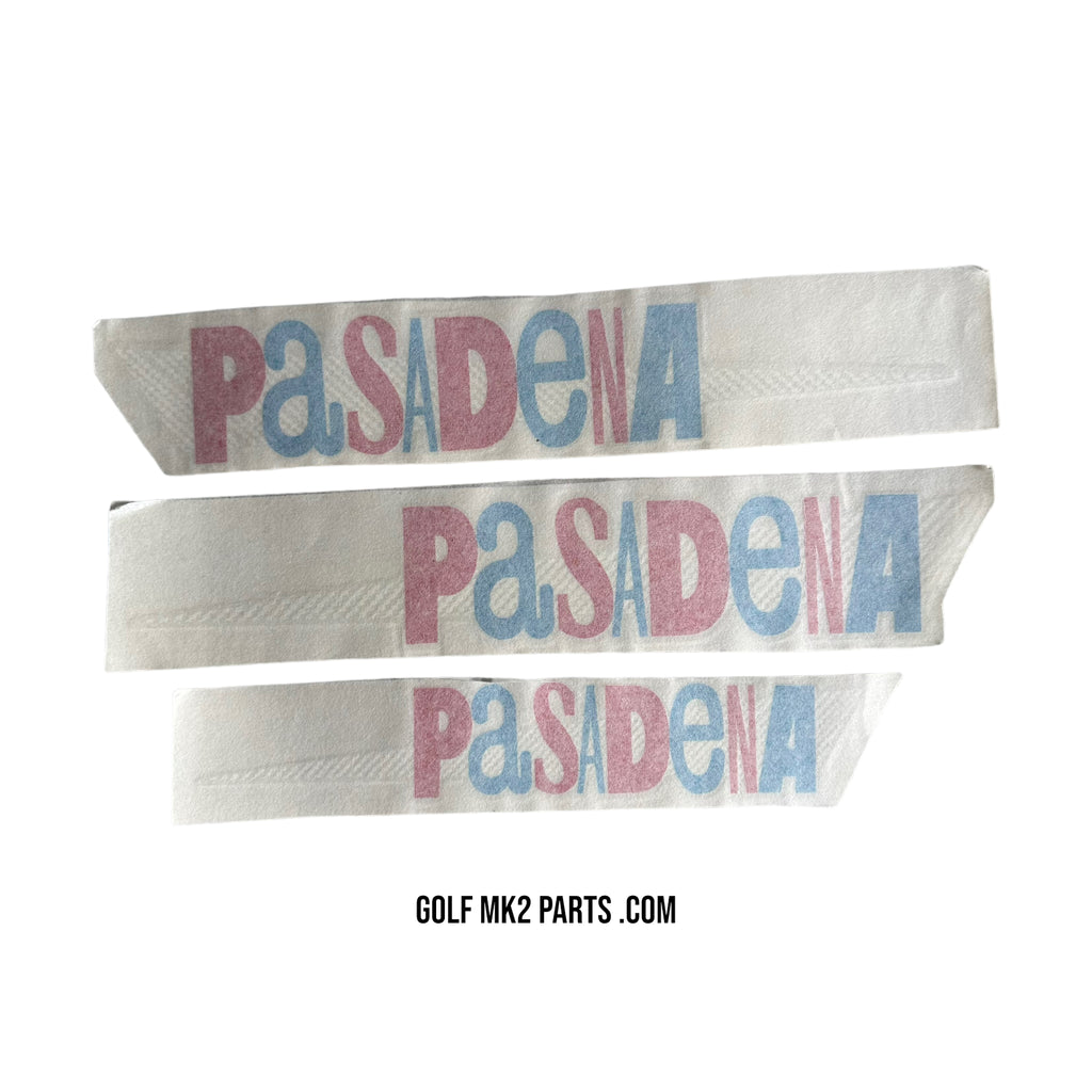 Pasadena sticker decal set Red "P"